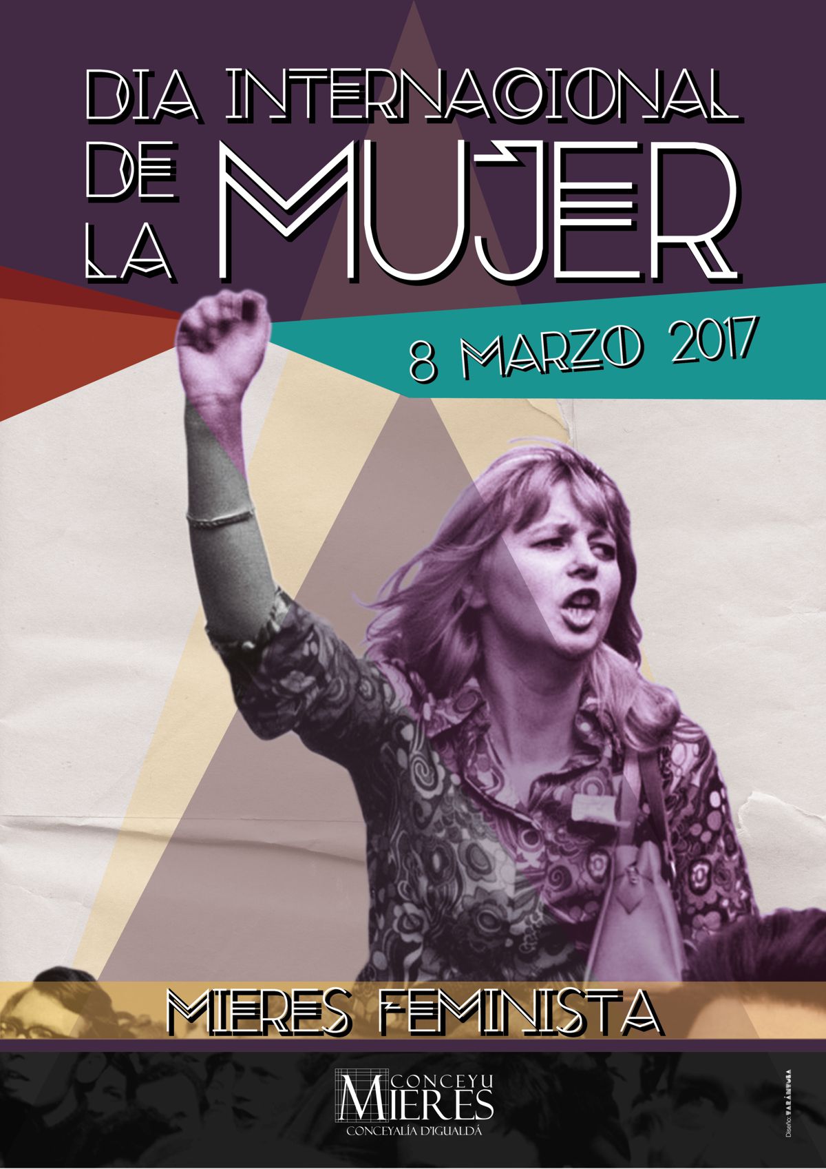 Cartel general Dia Internacional de la mujer MIERES