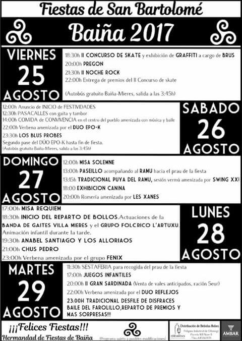fiestas san bartolome 2017