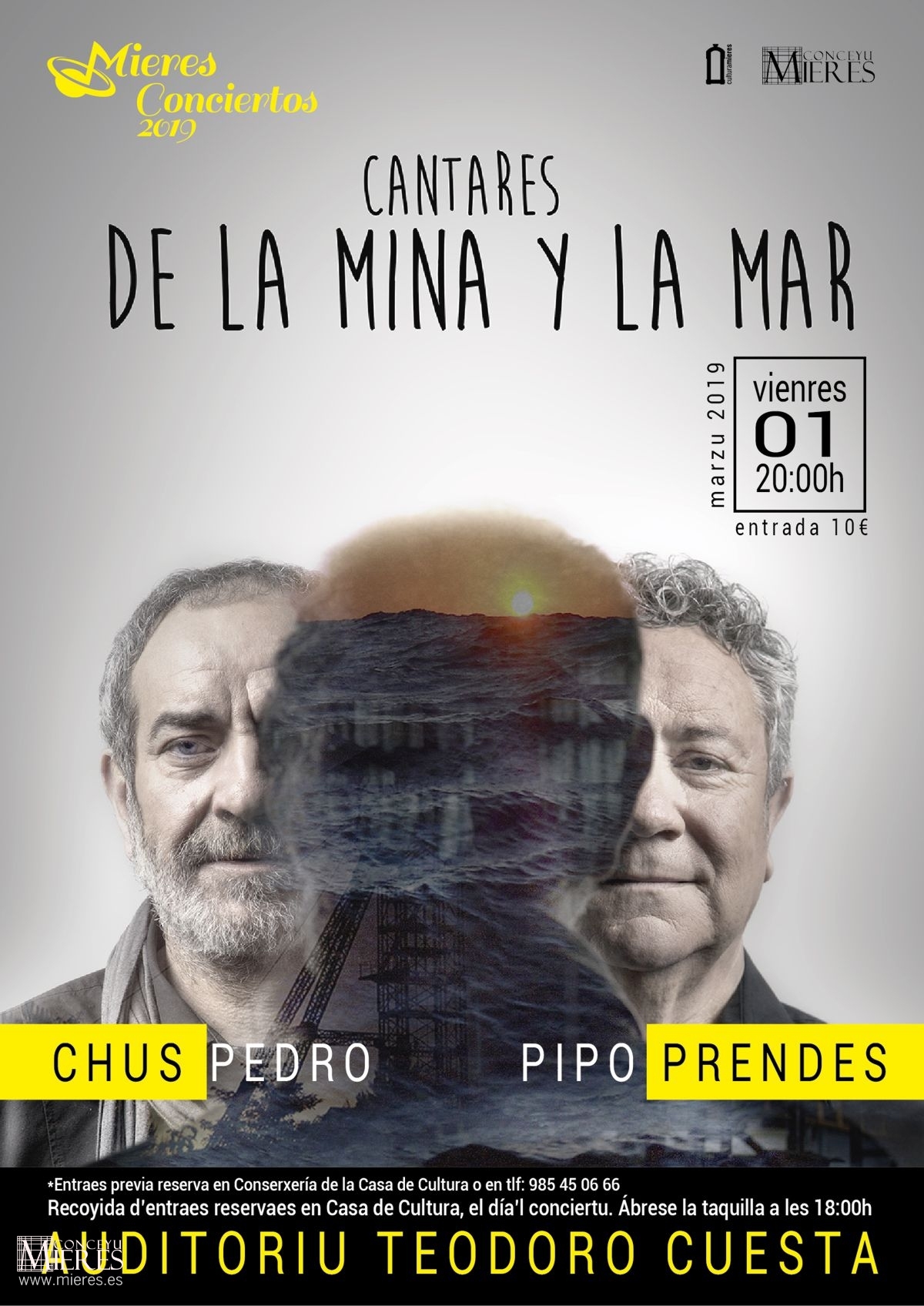 Cartel Web Cantares Mina Mar Chuspedro Prendes