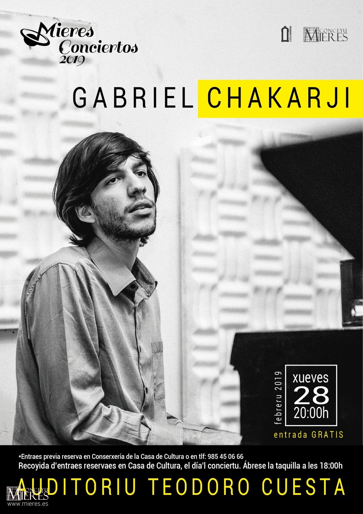 Cartel Web Concierto Gabriel Chakarji