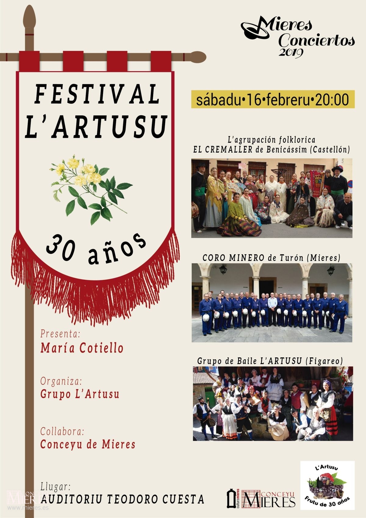 Cartel Web Festival Lartusu 30 Años