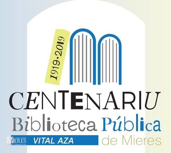 Logo Centenariu Biblioteca Mieres