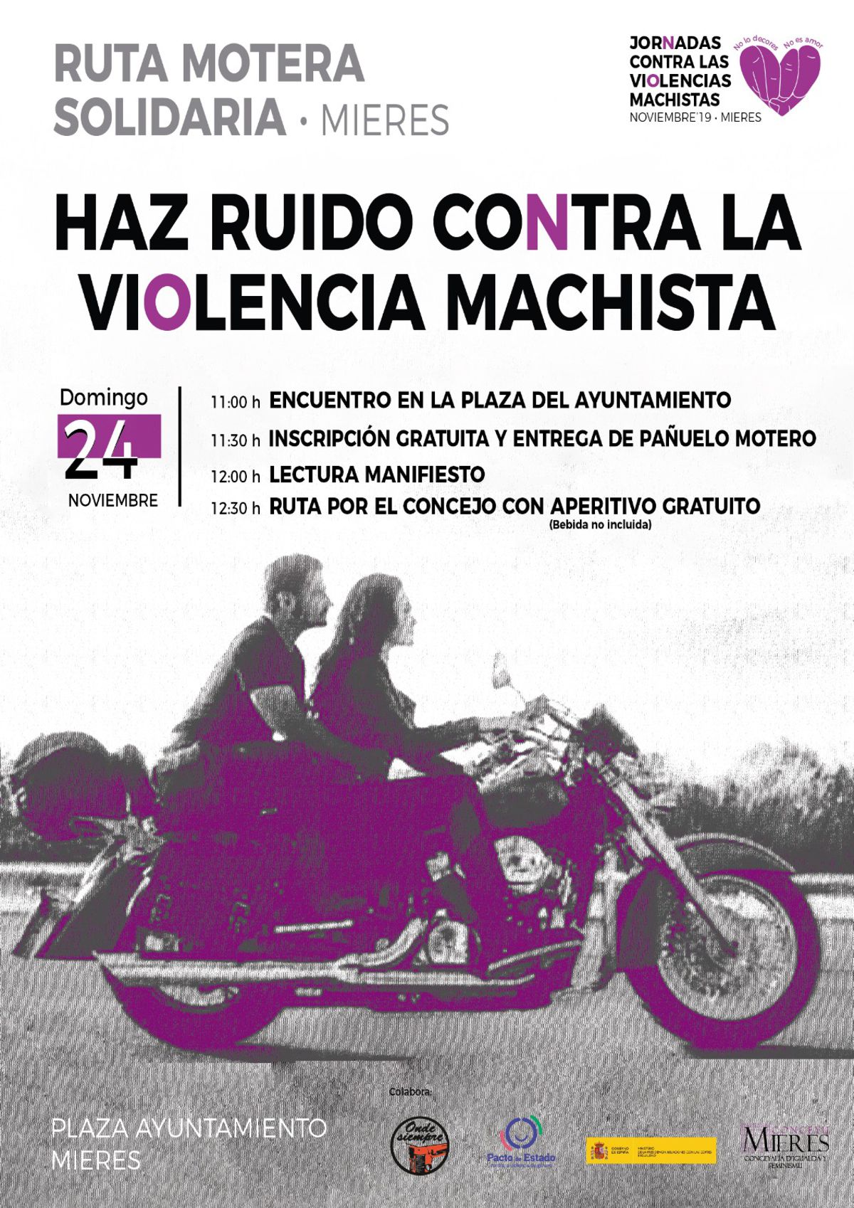 Cartel Web Marcha Motera Contra La Violencia