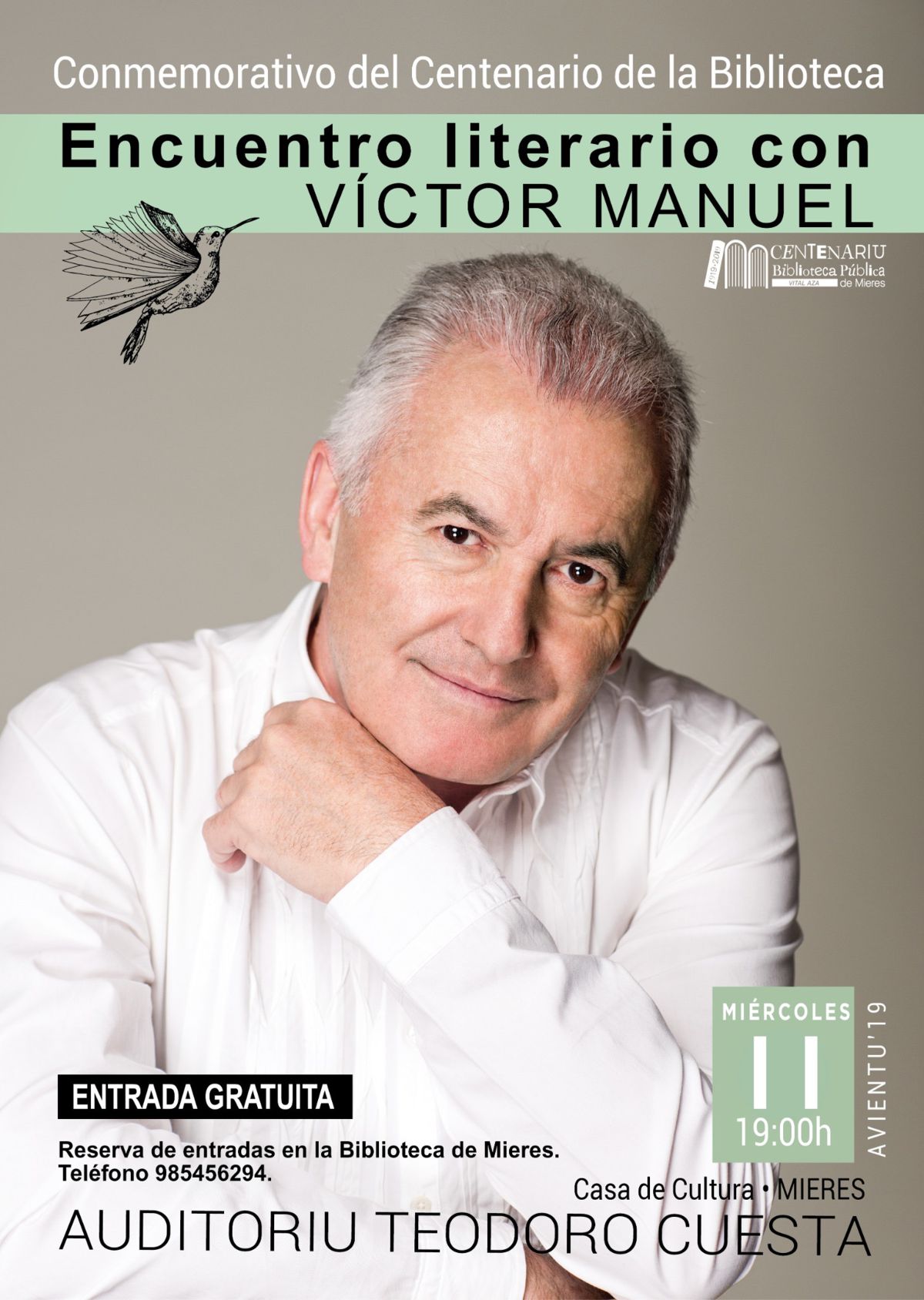 Cartel Web Encuentro Literario Victor Manuel 2019