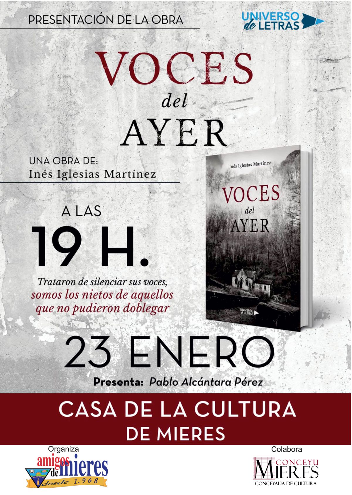 Cartel Web Presentacion Libro Voces Ayer