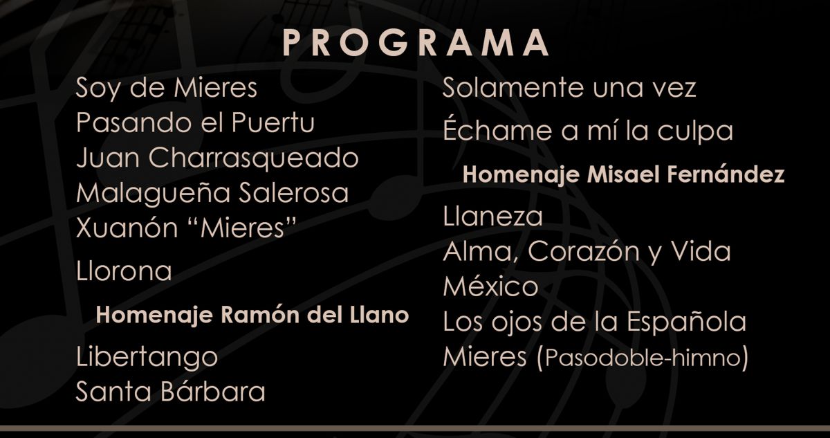 Web Programa Concierto Santa Cecilia 2019