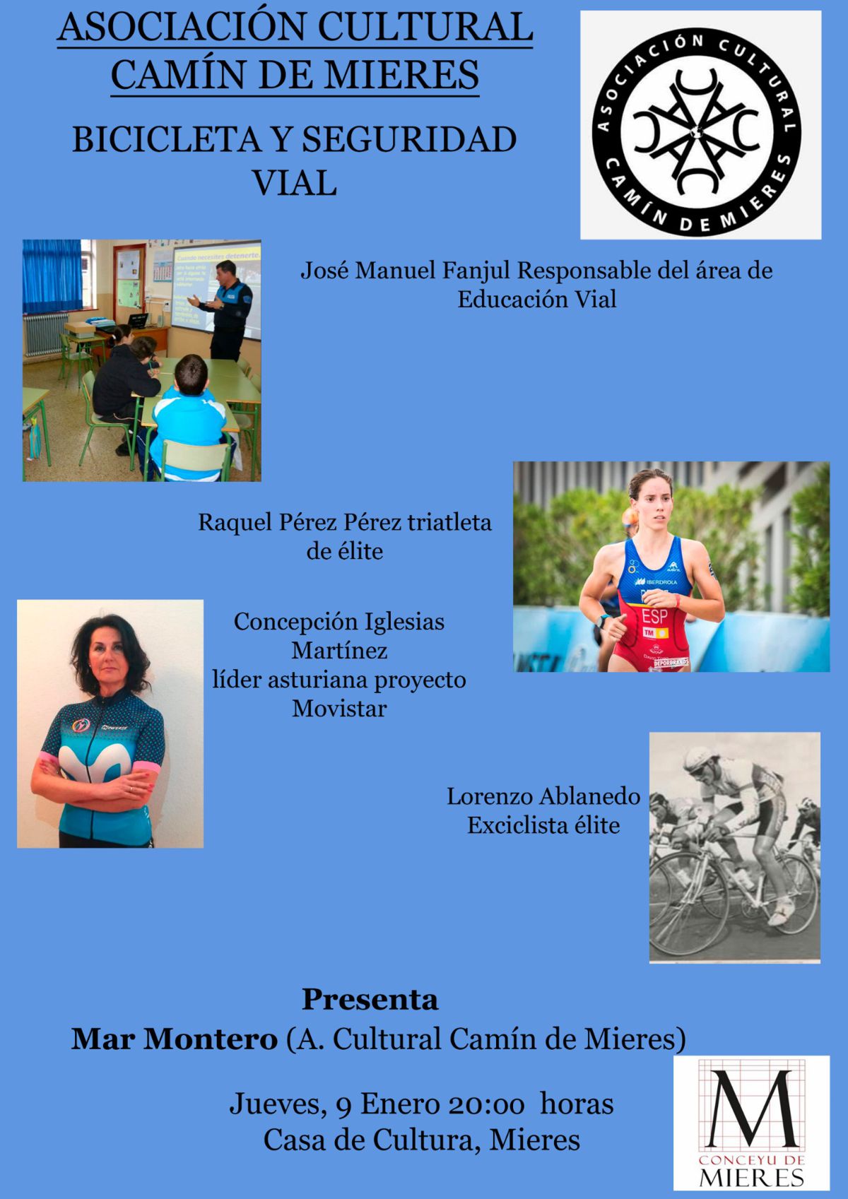 Cartel Web Charla Bicielta Y Seguridad Vial 2020