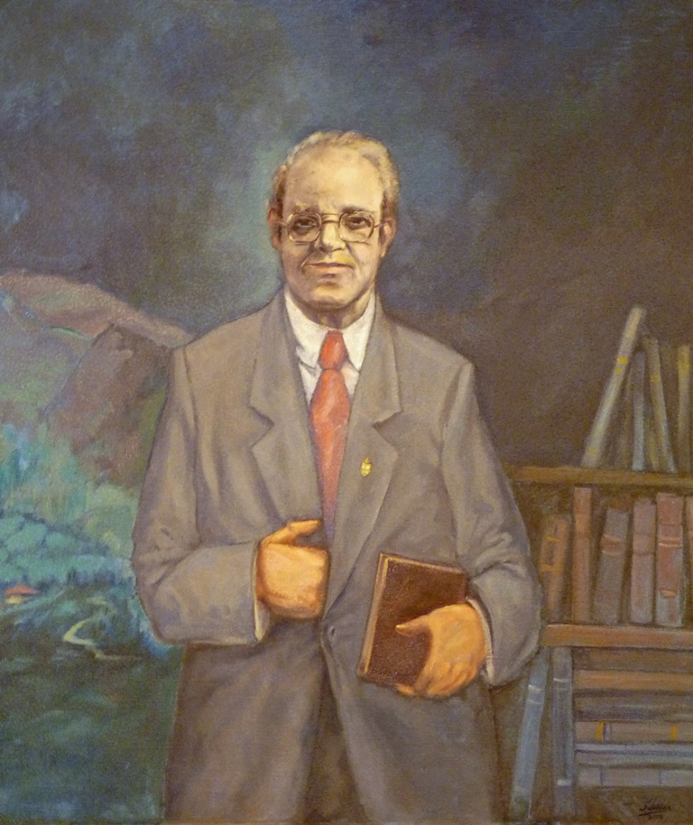 'Retrato de D. Eugenio Carbajal Mtnez.'(Alcalde de Mieres 1984-1991) | Autor: Inocencio Urbina