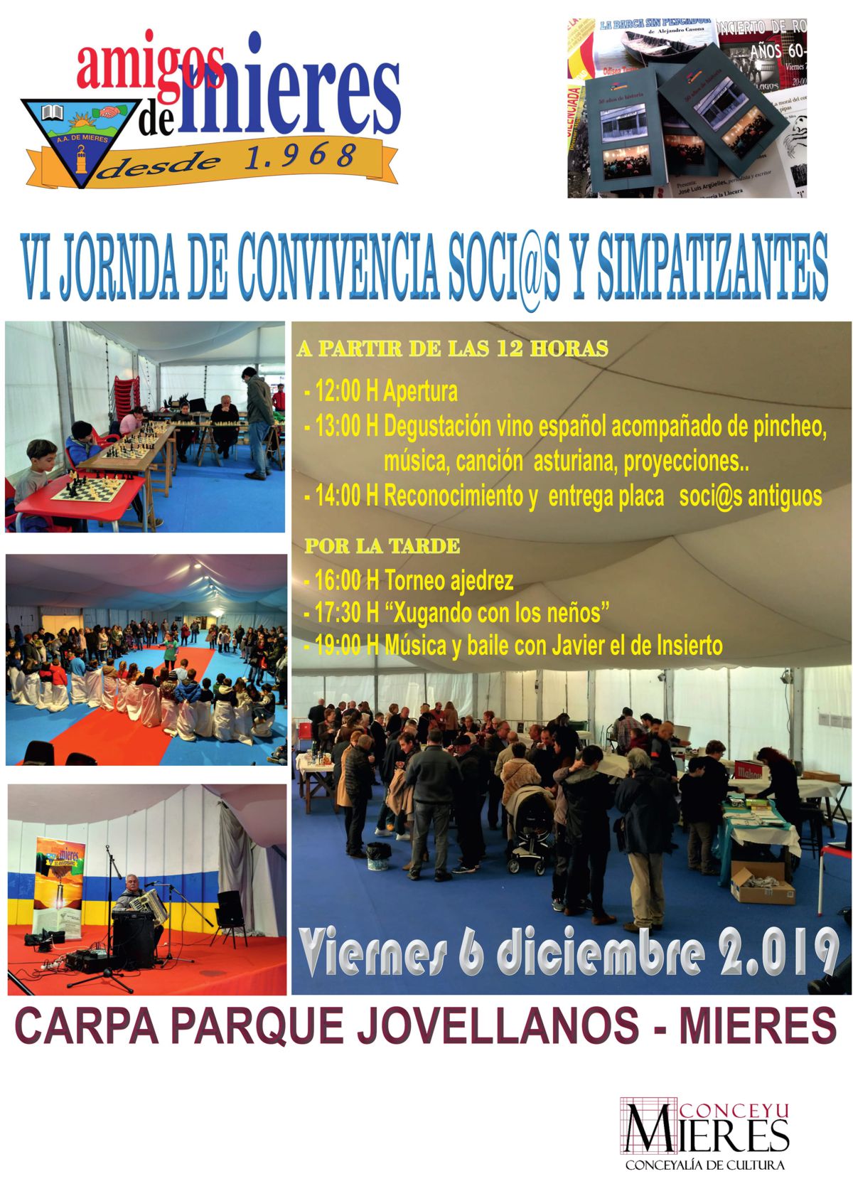 Cartel Dia Del Socio 2019 Amigos De Mieres