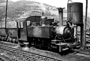 Locomotora de vapor she8 - Turón (Fot: John Carter - Museo del Ferrocarril de Asturias)