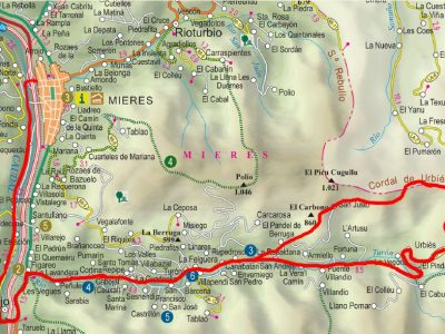 Mapa del circuito de San Xusto BTT-MI-4.