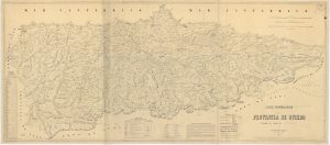 Mapa de la provincia de Oviedo 1855 (Fuente: IGN)