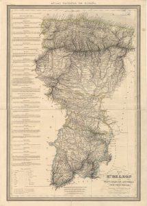 Mapa del Reino de León y Asturias 1837  (Fuente: IGN)