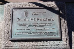 Placa Escultura de Jesús el Pirulero