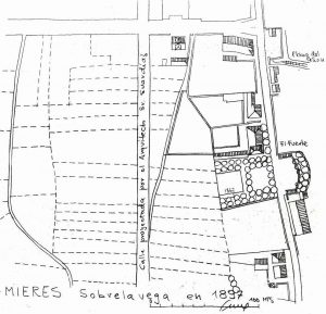 Plano de Sobrelavega 1894 (Fuente: Noticias históricas sobre Mieres y su concejo)