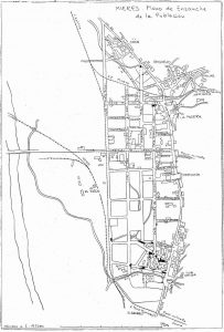 Plano de Mieres 1924 (Fuente: Noticias históricas sobre Mieres y su concejo)