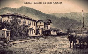 Antigua estación, llegada del ferrocarril