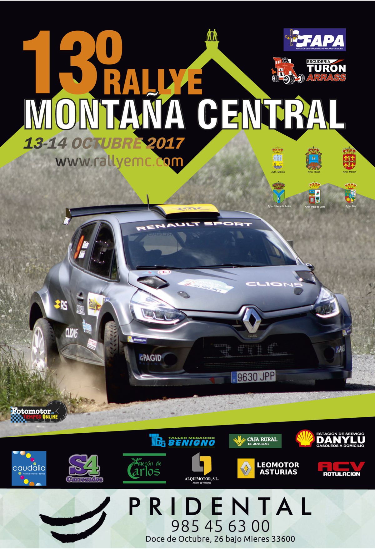 Cartel Rallye Montaña Central 2017