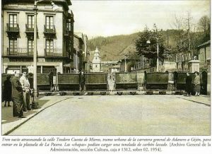 La llegada del ferrocarril a Mieres.