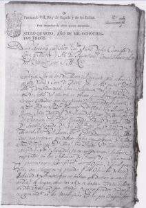 Relación de soldados Ayuntamiento 1813