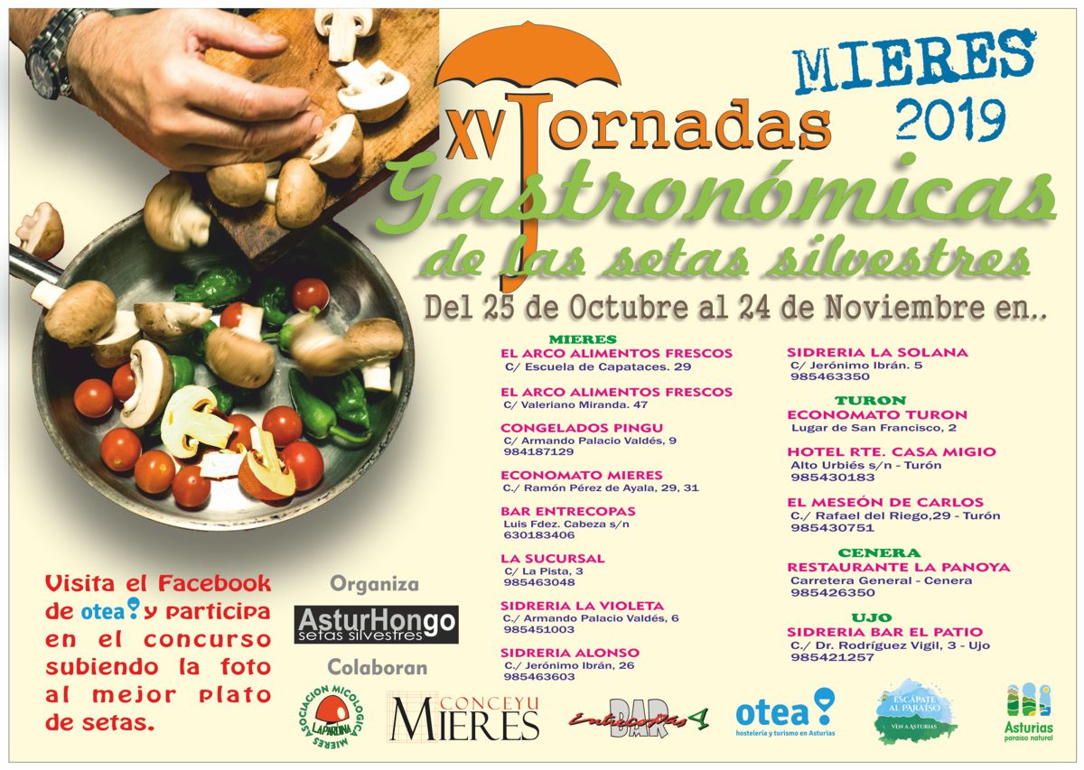 Cartel Web Jornadas Gastronómicas De Las Setas Otoño 2019