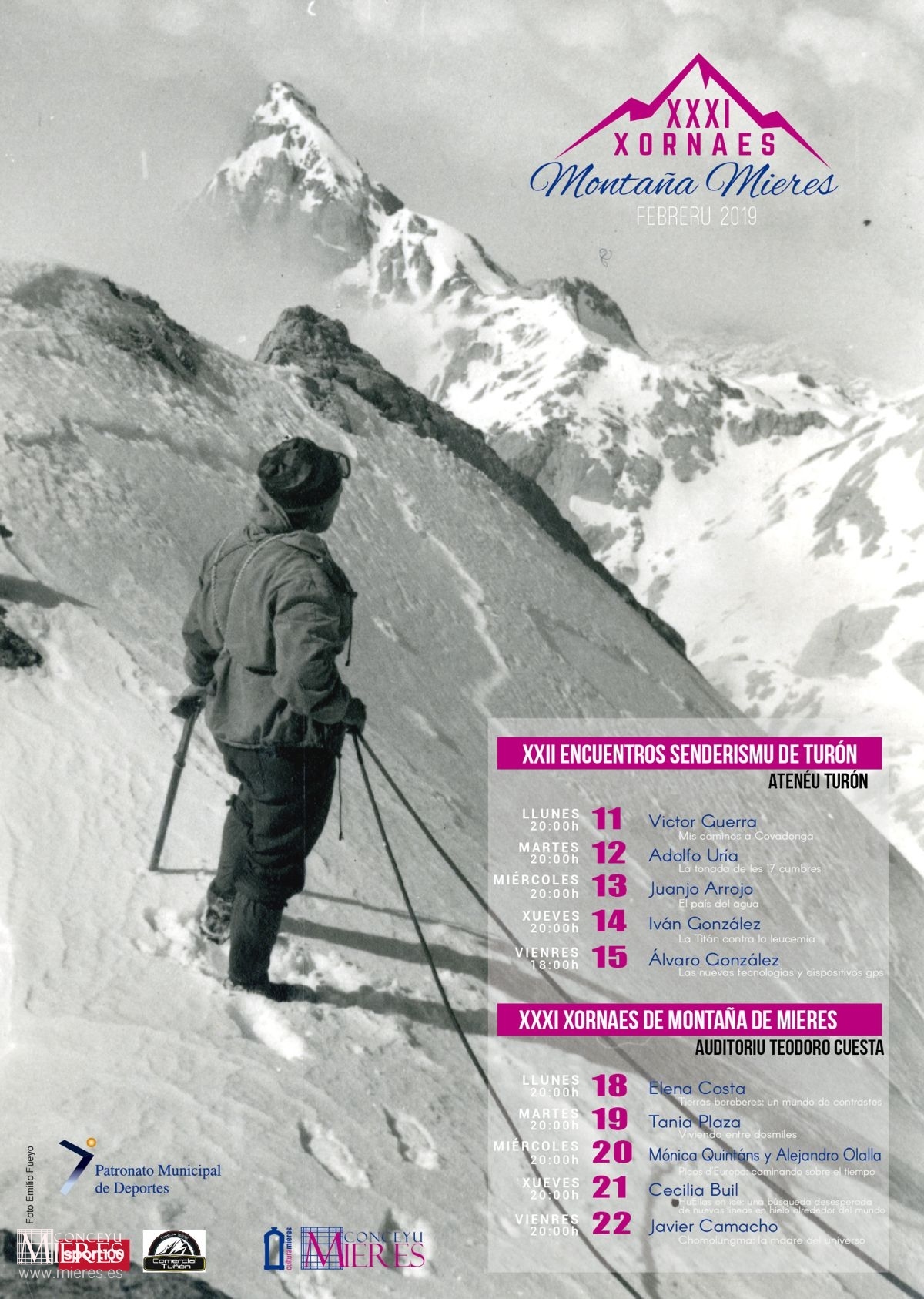 Cartel Web Jornadas Montaña Mieres 2019