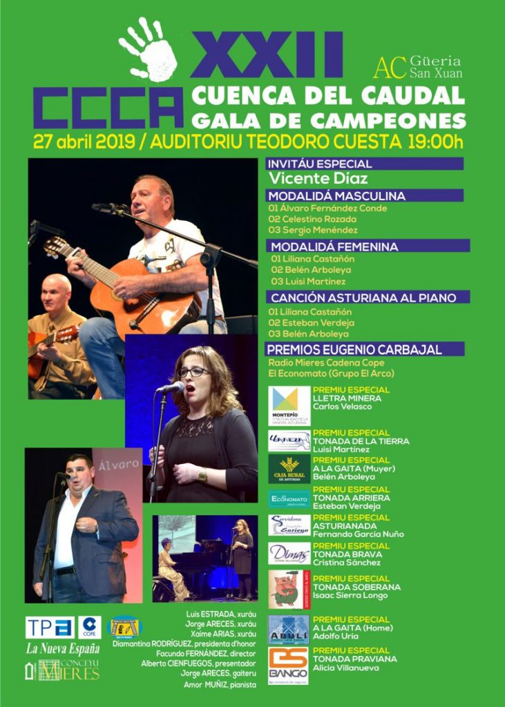 Cartel Web GALA DE CAMPEONES 2019 Concursu Cuenca Caudal