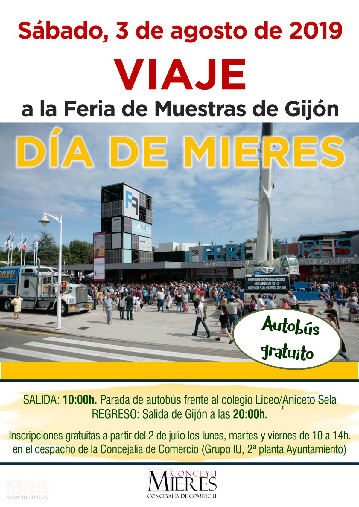 Cartel Web Viaje Feria Muestras Gijon 2019
