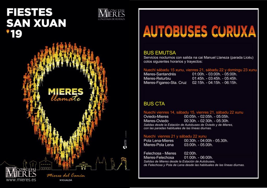 Buses Curuxa San Xuan 2019