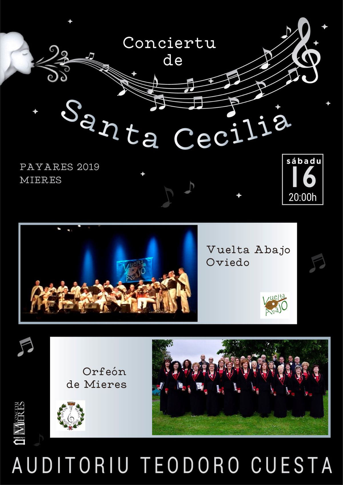 Cartel Web Concierto Orfeon Mieres Cecilia 2019