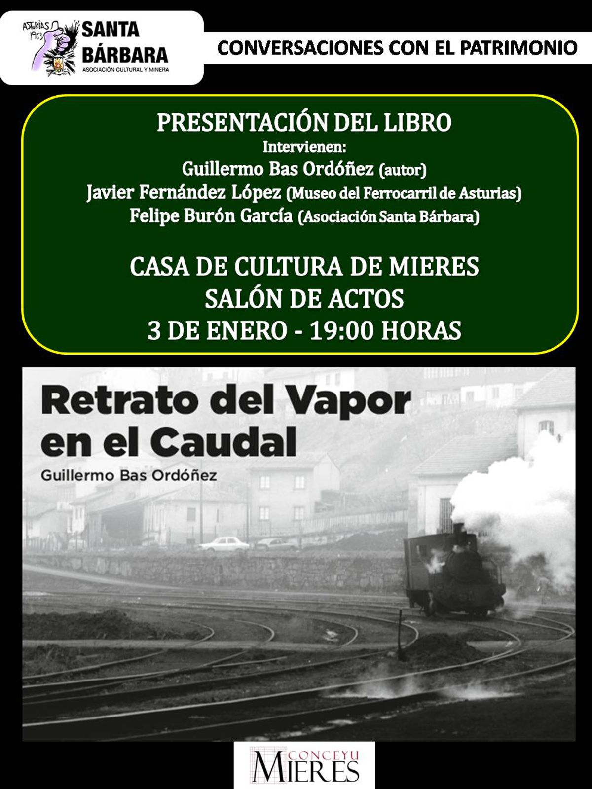 CARTEL PATRIMONIO Retrato Vapor GUILLERMO