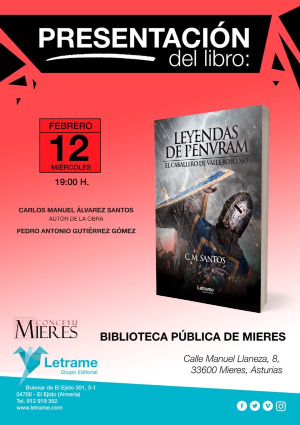 Cartel Presentacion Libro Leyendas Penvram