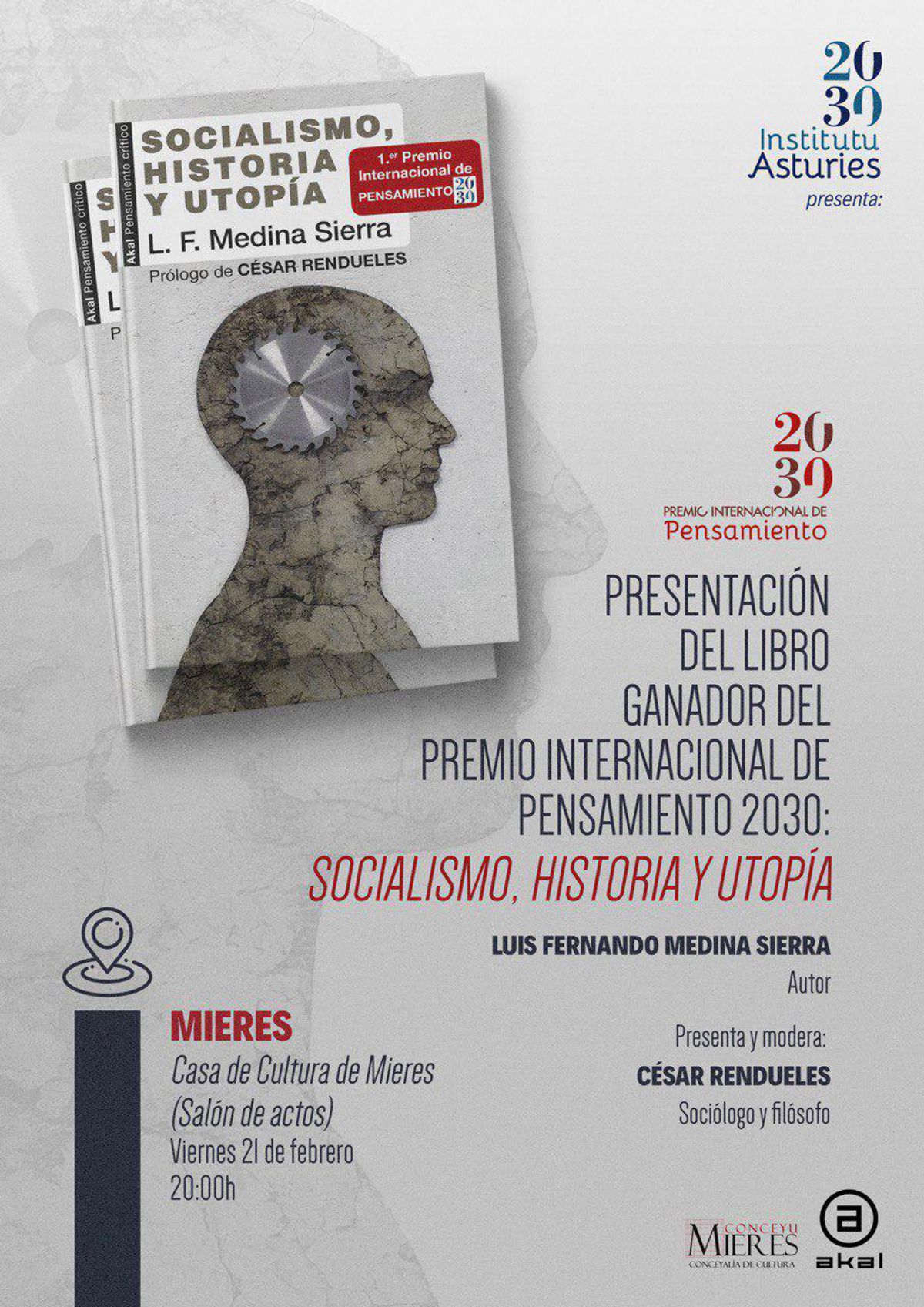 Cartel Presentacion Socialismo Utopia