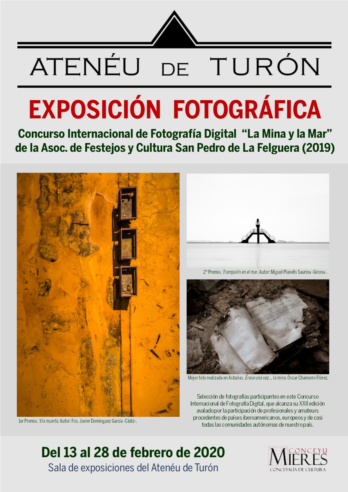 Cartel Web Exposición Concurso La Mina Y El Mar 2020