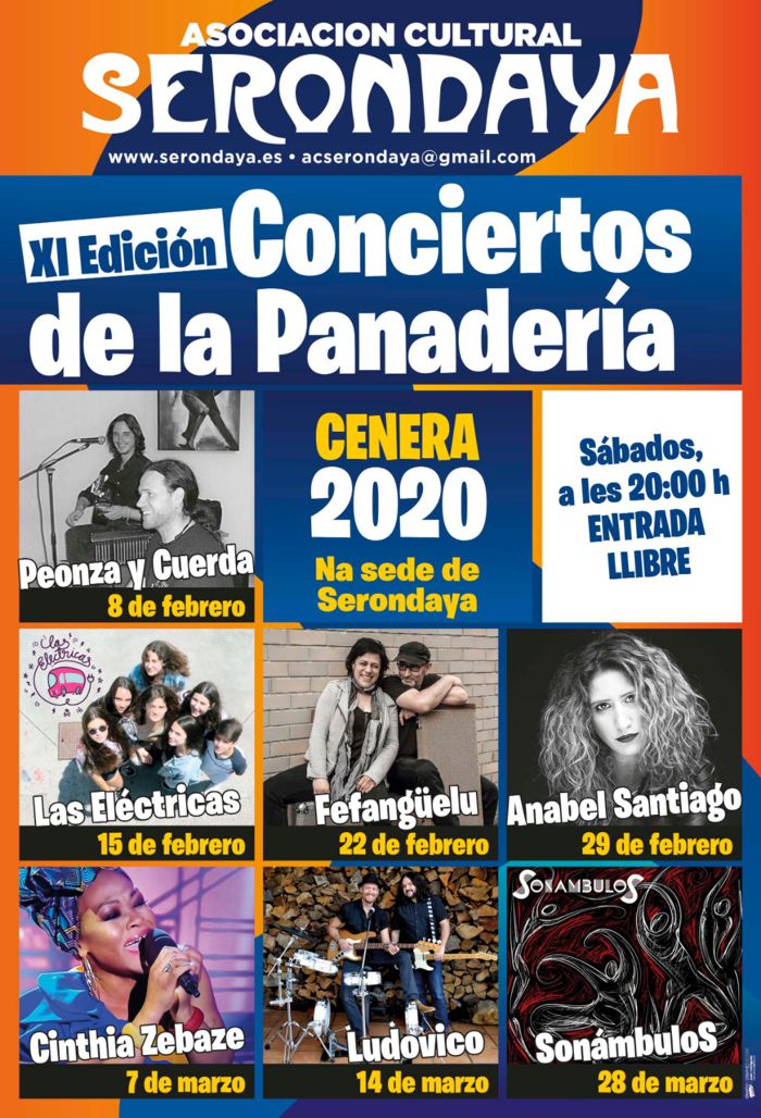 Cartel Web Conciertos Panaderia 2020