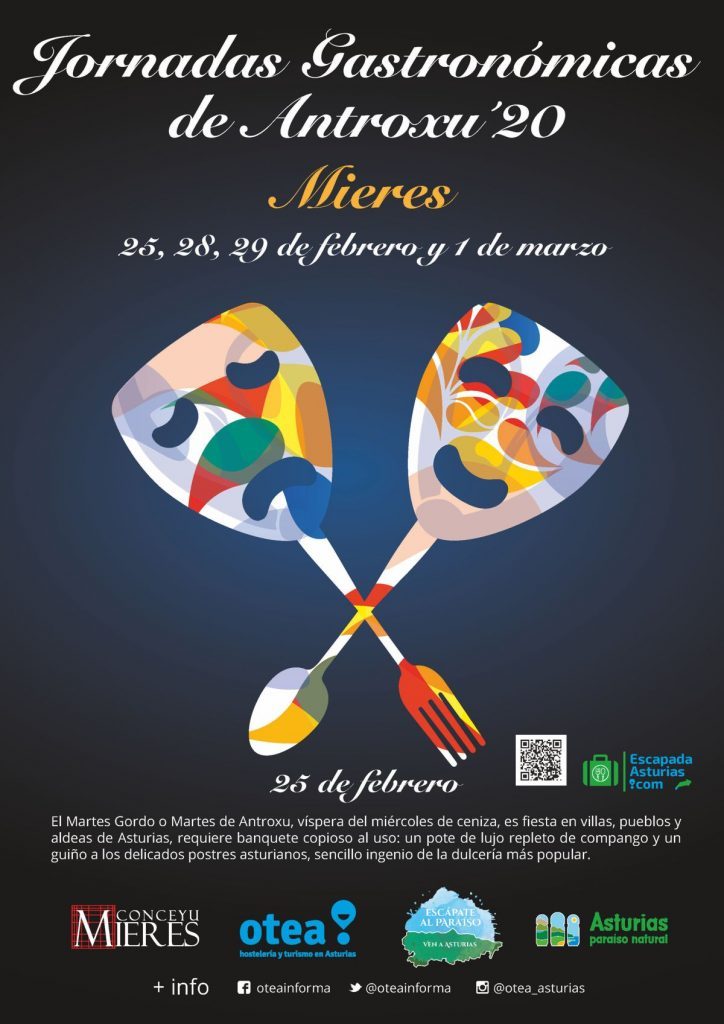Cartel Web Jornadas Gastronomicas Antroxu 2020 724x1024