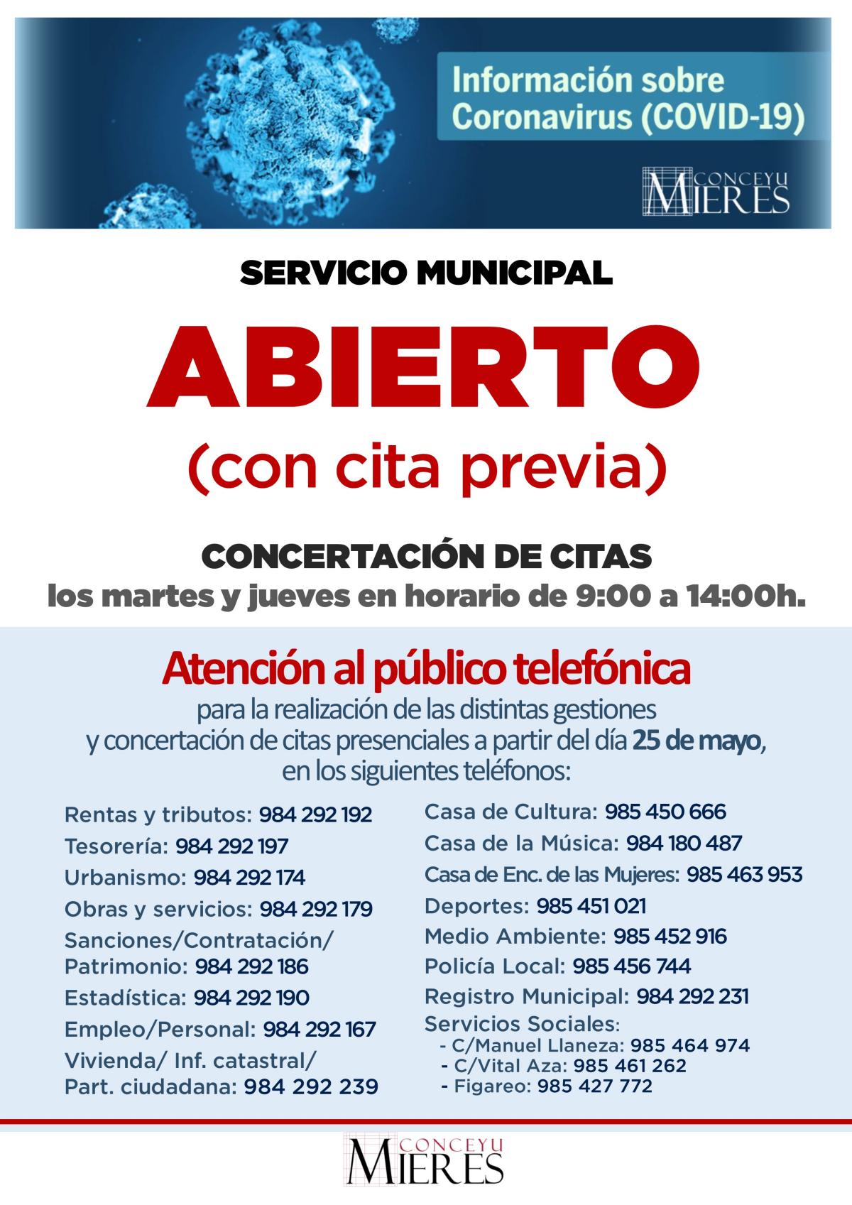 Cartel Apertura Coronavirus Web