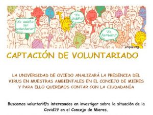 CAPTACION VOLUNTARIADO UNIV OVIEDO COVID Web