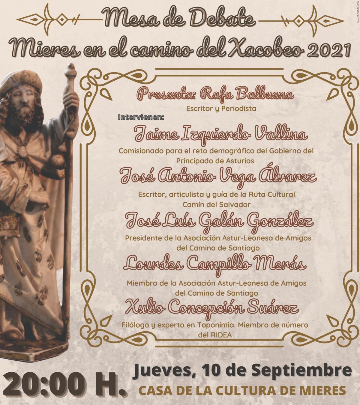 Cartel Debate Mieres En El Camino Del Xacobeo 2020 Web