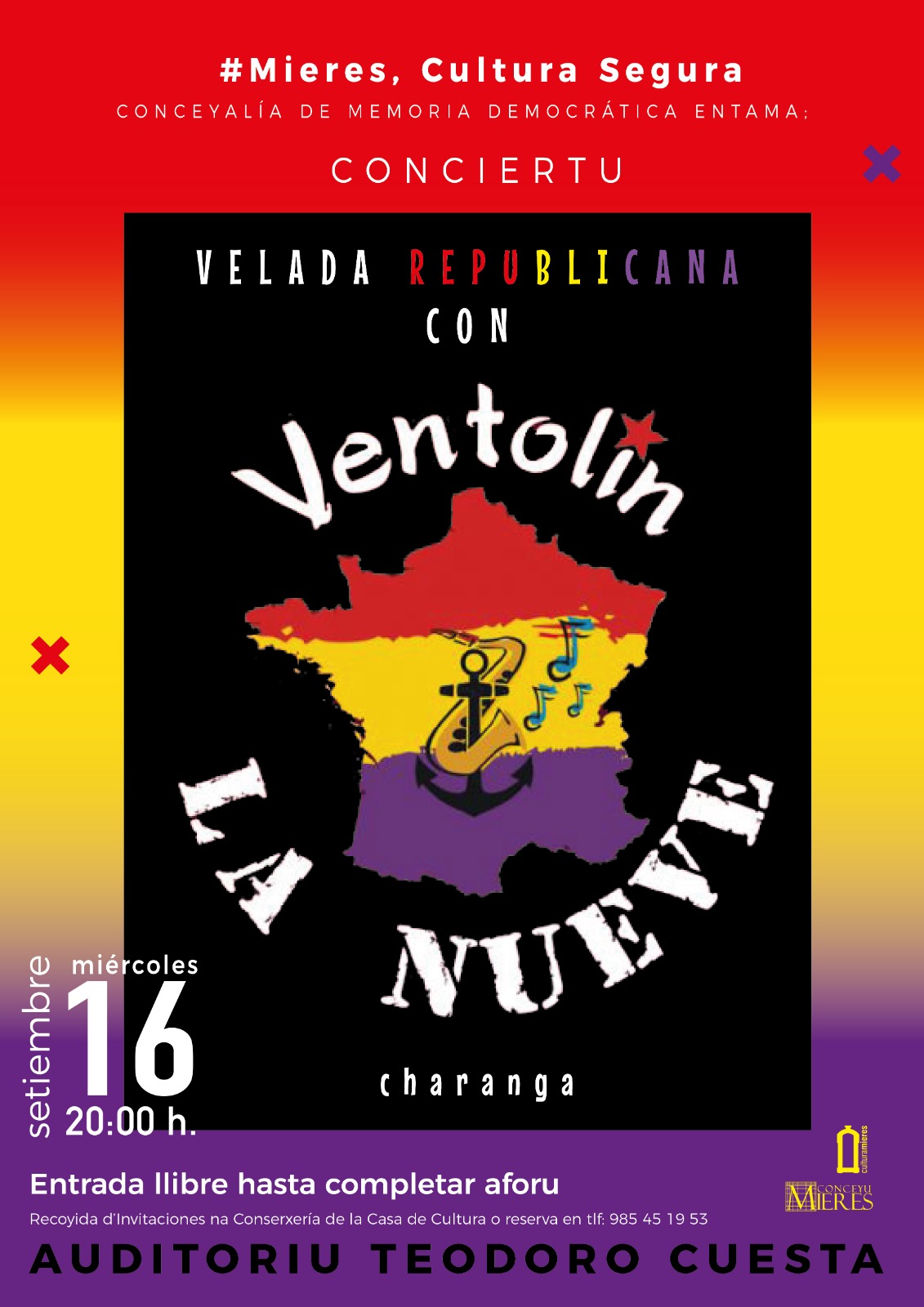 Cartel Charanga Ventolin Mieres