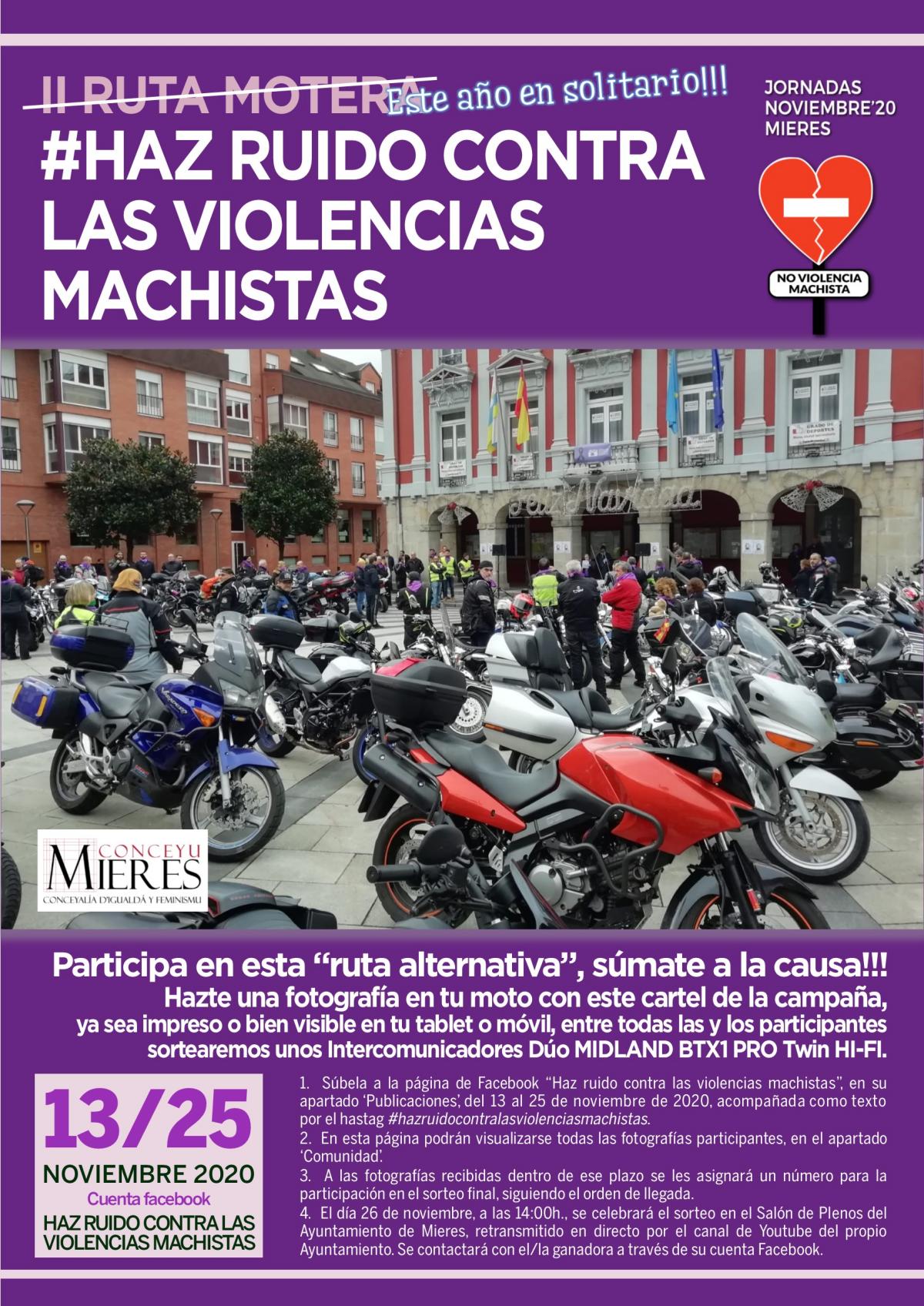 CARTEL Ruta Haz Ruido Contra Las Violecias Machistas