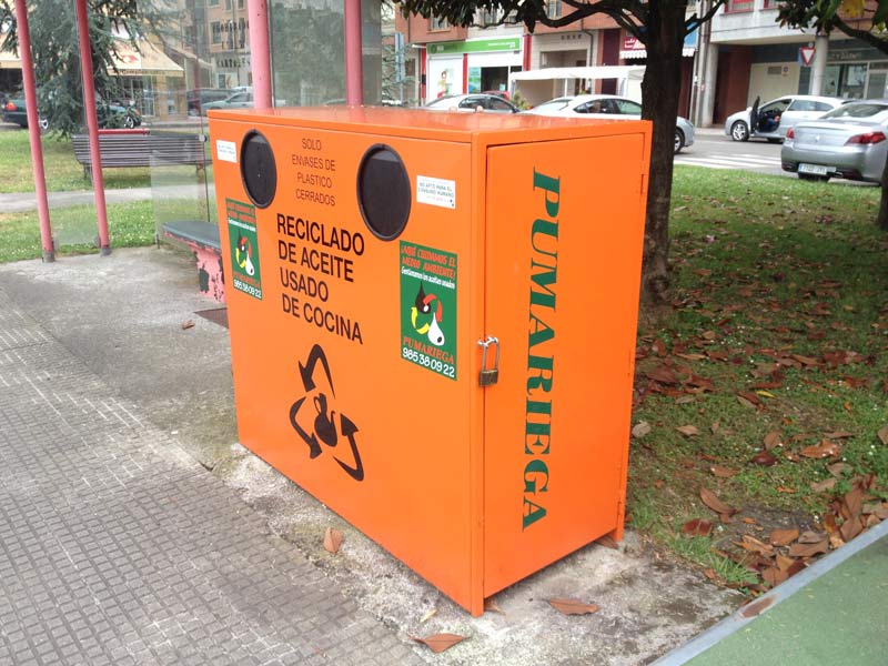 Contenedor Reciclaje Aceite Asturias