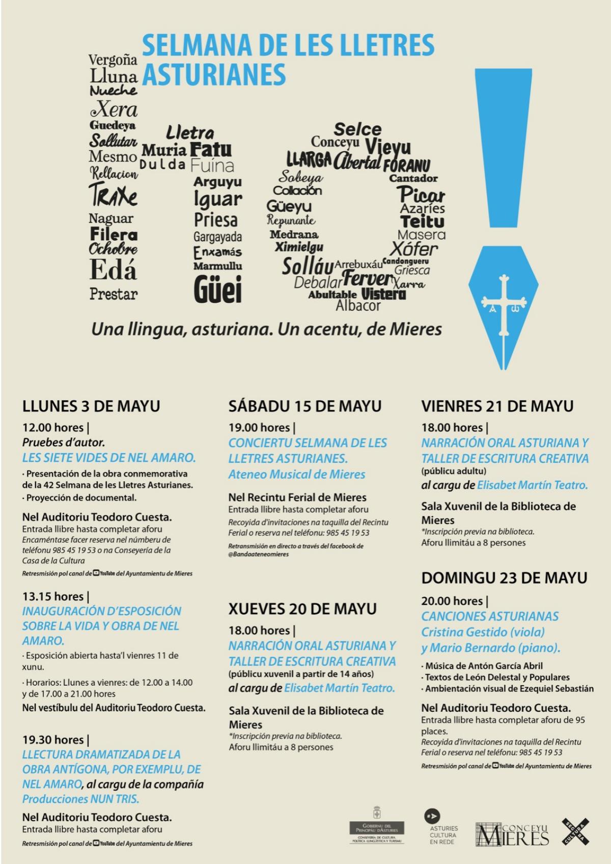 Cartel Selmana De Les Lletres 2021 MIERES Web