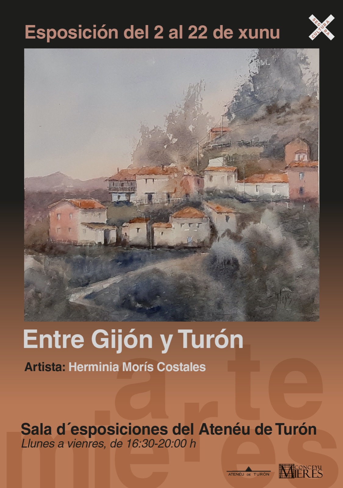 Cartel Expo Entre Gijon Y Turon
