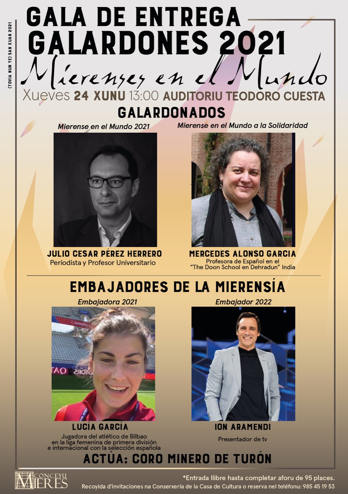 Cartel Gala Entrega Galardones Mierenses Mundo