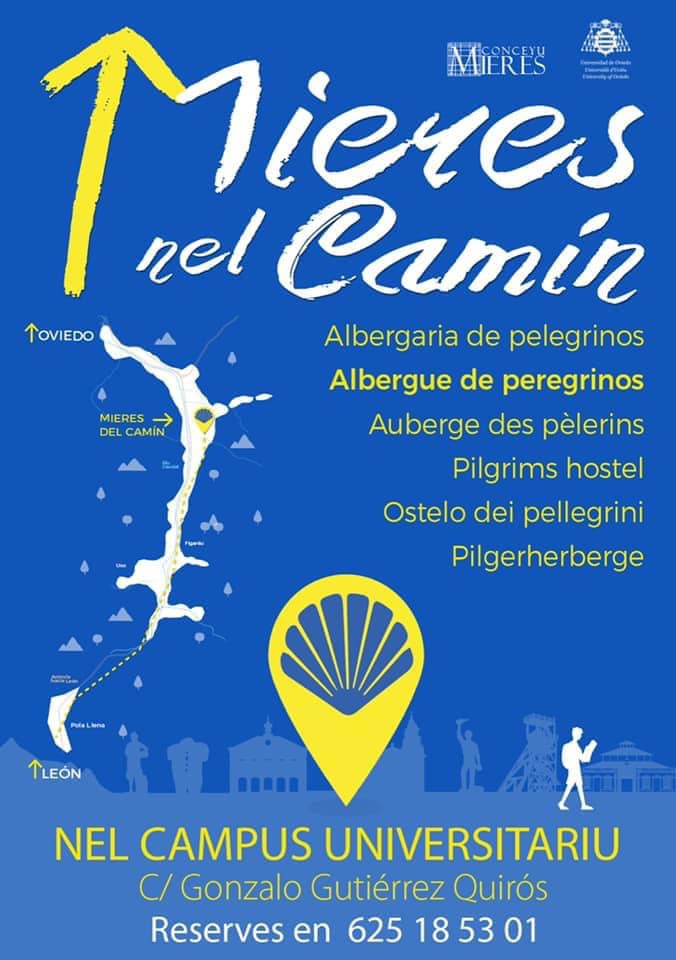 Cartel Nuevo Albergue De Peregrinos Mieres