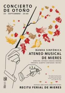 Cartel Concierto Otoño Banda Ateneo Musical Mieres