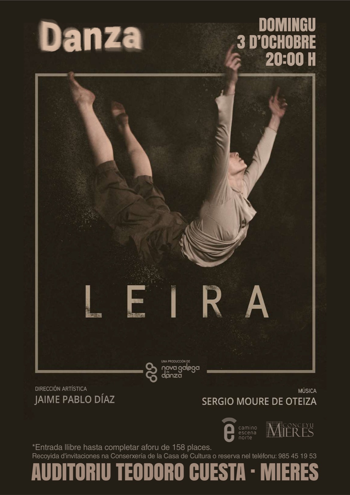 Cartel Danza Leira Mieres