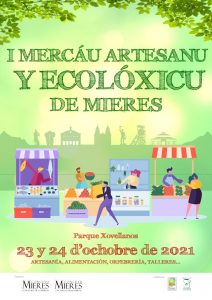 Cartel Web Mercáu Ecolóxicu 2021 Mieres