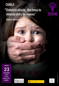 Cartel Charla VIOLENCIA VICARIA